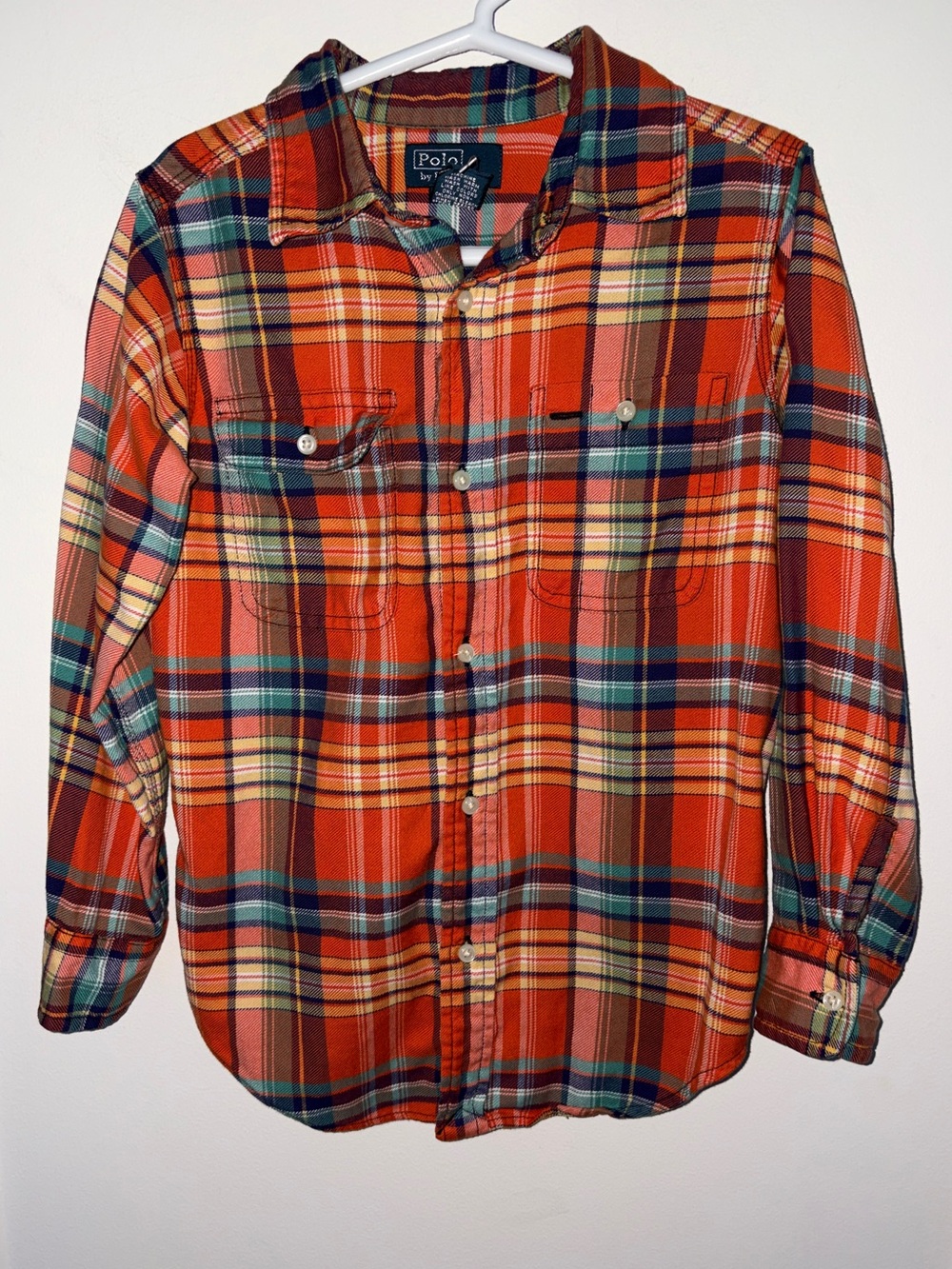 NWOT Polo Ralph Lauren plaid flannel shirt boy's sz 5